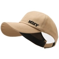 Khaki Ponytail Baseballkappe mit MDIY-Stickerei und atmungsaktivem Design oben - Verstellbar / Dunkelbeige
