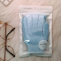 Hellblauer Peeling-Handschuh aus Nylon mit strukturierter Oberfläche und Reißverschluss - 1 Paar (Premium-Beutel) / Blau