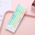 Morandi color gel pen set with 6 pens in macaron gradient tones for office and school - Green Series / 6Pcs/Set