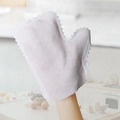 Witte schoonmaakhandschoen met wafeltextuur voor stofvrij maken in huis - Wit (Prijs per stuk)