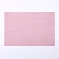 Pink rectangular PVC woven placemat with a durable heat-resistant mesh texture - Mixed Pink