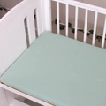 Lenzuolo con angoli in morbido cotone verde menta per coprimaterasso del lettino - Verde / 140*70cm