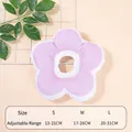 Soft purple sunflower Elizabeth collar for cats and dogs, adjustable anti-lick pet cone - Purple Petal