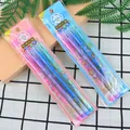 Stackable non-sharpening bullet pencils in pink and blue floral cartoon packaging - Lantu 1203 (4 Pcs Per Bag)