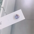 8mm iridescent octagonal crystal stud earring with titanium steel screw back - Single Piece / Pink Purple