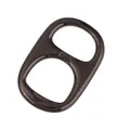 Gunmetal black metallic soda tab connector accessory for DIY bracelet or necklace design - Tab Accessory / Black