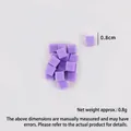 Lichtpaarse 0,8 cm PVC suikerklontjes voor DIY taart en knutselaccessoires - 0.8cm - Paars