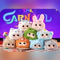Plush animal doll blind box set featuring cute rabbits and bears for room decoration - p-215 Animal Carnival Series / Random One