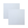 Two pieces of white DIY honeycomb pulp mask filters with square mesh structure - White Small Mesh Cloth