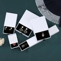 Scatole portagioie bianche a cassetto di varie dimensioni con interno nero floccato - Bianco Perlato