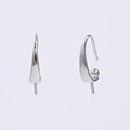 Ganci per orecchini in argento S925 lucido per la creazione di gioielli con perle - Argento