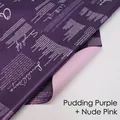 Waterproof bouquet wrapping paper in double-sided pudding purple and nude pink color - Korean Film English - Pudding Purple + Nude Pink