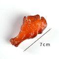 Realistic 7cm Orléans roasted chicken drumstick model with glossy PVC texture - Orleans Chicken Leg (No Chain)