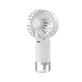 Tragbarer weißer Handventilator mit Sprühfunktion, USB-C-Anschluss und Wassertank - SL610 (Weiß) / Weiß