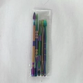 5-piece colorful stainless steel double-ended nail grooming and carving tool set - 5-Piece Rainbow Set (OPP Bag)