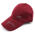 Deep red sports baseball cap with white recreation sports embroidery on plain background - Adjustable / Sports Wine Red