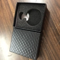 Premium schwarze Schmuckschatulle mit Schaumstoffeinlage für Anhänger und Taschenuhren - Taschenuhrenbox