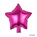 10 inch rose red star shaped aluminum foil balloon for party cake decoration - 10 Inch Rose Red Star