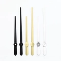Aluminum clock hands set in black, gold, and silver finishes for quartz wall clocks - Black