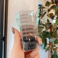Set aus 8 Spiral-Haargummis in Transparent, Braun und Schwarz in einer kleinen Plastikbox - 25# Mittelgroß Schwarz Grau Transparent