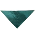 Solid forest green cotton blend pet bandanna scarf for small to large dogs - 45x45x65CM / Dark Green
