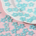 Close-up of blue star-shaped pearl beads for DIY crafts and phone case decoration - Sky Blue