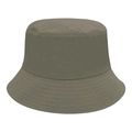 Quick-dry lightweight nylon bucket hat in army green color with reinforced sun brim - M (56-58cm) / Dark Khaki
