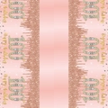 Roségoldene Tischdecke zum 100. Geburtstag mit rosa Glitzer und Pailletten-Mustern - Rosa 100. Geburtstag Tischdecke