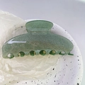 Sparkling green Y2K style star hair claw clip with glitter finish for women's hair styling - 11# Light Green Glitter