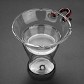 Double-layer glass tea strainer with a reddish-brown handle for Gongfu tea accessories - Red Type 76 Tea Filter