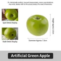 Realistic artificial green apple model 7.5cm diameter for home and photography decor - Green Apple