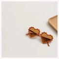 Gafas de sol de corazón para niños color naranja caramelo con montura ondulada - Naranja (Lente Té)