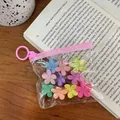 Set di mini fermagli per capelli a fiori colorati per bambine in bustina in PVC - Forma di Fiore