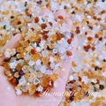Mixed color resin rose nail charms in amber and cream for DIY manicure art decoration - Coffee Color Mixed Bagged