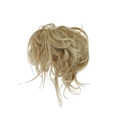 Messy blonde messy bun hair piece with elastic band for a natural voluminous look - Mixed Blonde (24T613#)