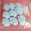 Light blue plush paw cloud cake topper for space theme birthday party decoration - 10 Large Blue Clouds