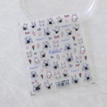 Cartoon rabbit girl nail art stickers TS-2872 with pink heart and bowknot patterns - TS-2872-Childlike Jade Rabbit