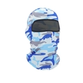 Blue camouflage cycling balaclava with integrated goggles for outdoor windproof protection - Camouflage Light Blue