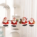 Set of four resin Santa Claus hanging ornaments for minimalist Christmas tree decoration - Santa Claus Set - 4Pcs