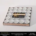 Bulk pack of 50 white tea light candles in aluminum holders for Halloween decor - Tealight Candles (50PCS)