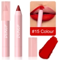 DUNUF Matt-Lippenstift-Stift in #15 leuchtendem Rot mit wasserfester Formel - LP-A15