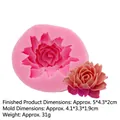 Stampo in silicone rosa di 4,1x3,3x1,9cm e 31g per decorazione torte e sapone fai da te - Stile 2