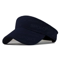 Visiera parasole blu scuro con goffratura SPORT per sport all'aperto e spiaggia - Circonferenza della testa 55-60cm / Nero