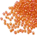 Iridescent orange glass seed beads for jewelry making and DIY bracelet crafts - Iridescent Orange 169