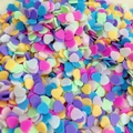 Macro shot of colorful heart-shaped polymer clay sprinkles for DIY slime and cake decor - Mixed Colors Heart / 20g