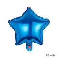 Blue 10-inch star-shaped foil balloon with metallic finish for party decoration - 10 Inch Dark Blue Star