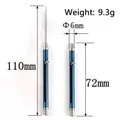 Blue titanium retractable toothpick tool, 72mm to 110mm portable keychain design - Blue Telescopic Toothpick
