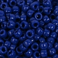 Dunkelblaue Pony-Perlen in Zylinderform mit großen Löchern für DIY-Schmuck - Dunkelblau