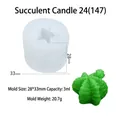 Stampo in silicone succulente 3D per candele fai da te da 28x33mm e capacità di 3ml - Candela succulenta 24 (147)