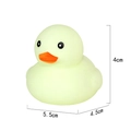 Yellow rubber duck bath toy for kids with dimensions 5.5cm long, 4.5cm wide and 4cm high - No. 8 Macaron Light Green